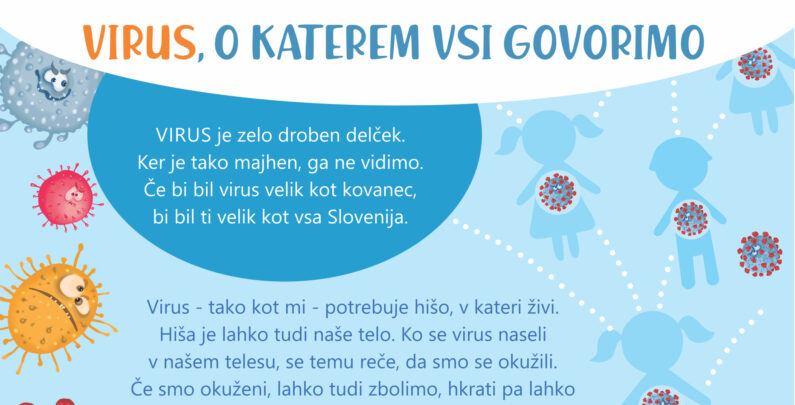 Koronavirus, predstavljen na otroku prijazen način