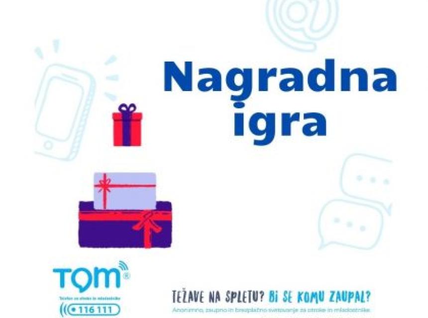 ZAČETEK NAGRADNE IGRE NA TOM TELEFON FACEBOOK STRANI